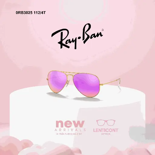 Ray Ban Aviador 0RB3025 Rosado